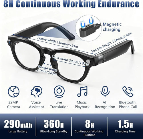 LENTES/GAFAS INTELIGENTES CON VIDEO